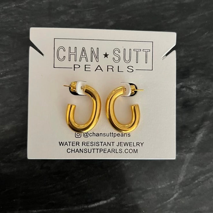 Small Oval Hoops