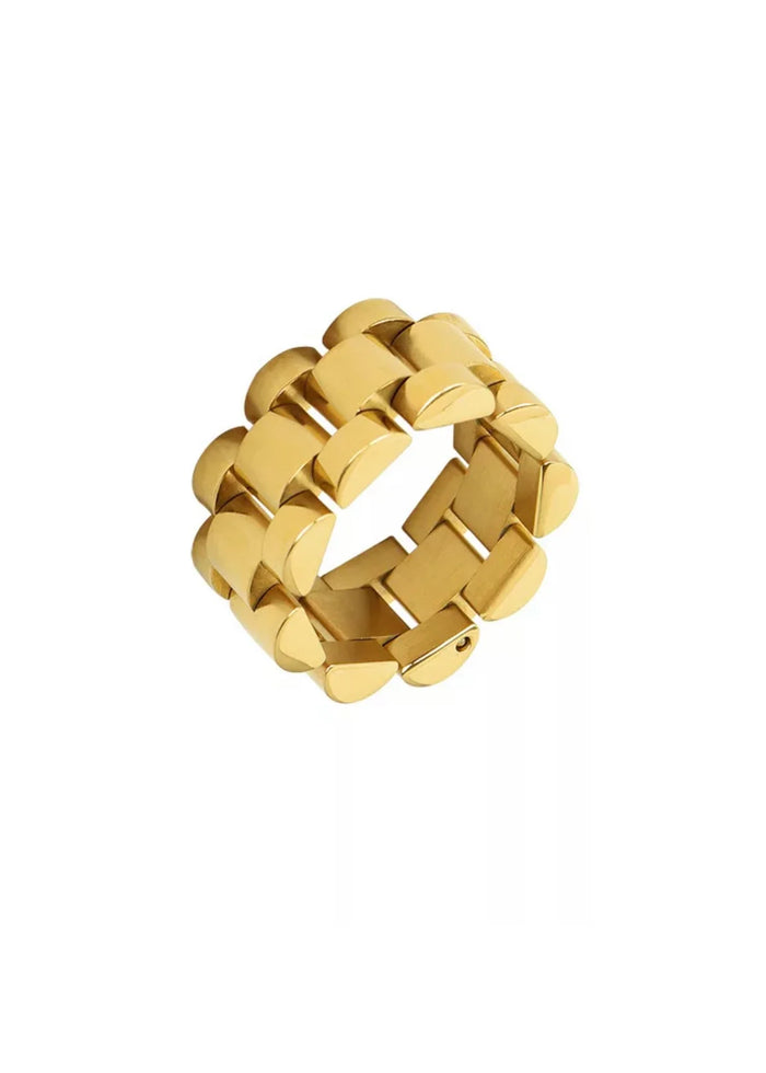 Gold Link Ring