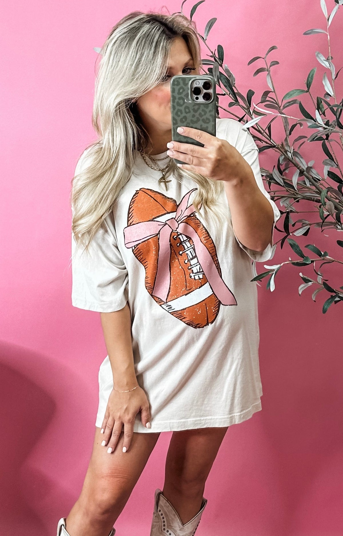 Bow Football Graphic Tee