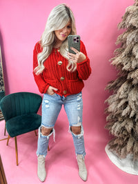 Santa Baby Knit Cardigan