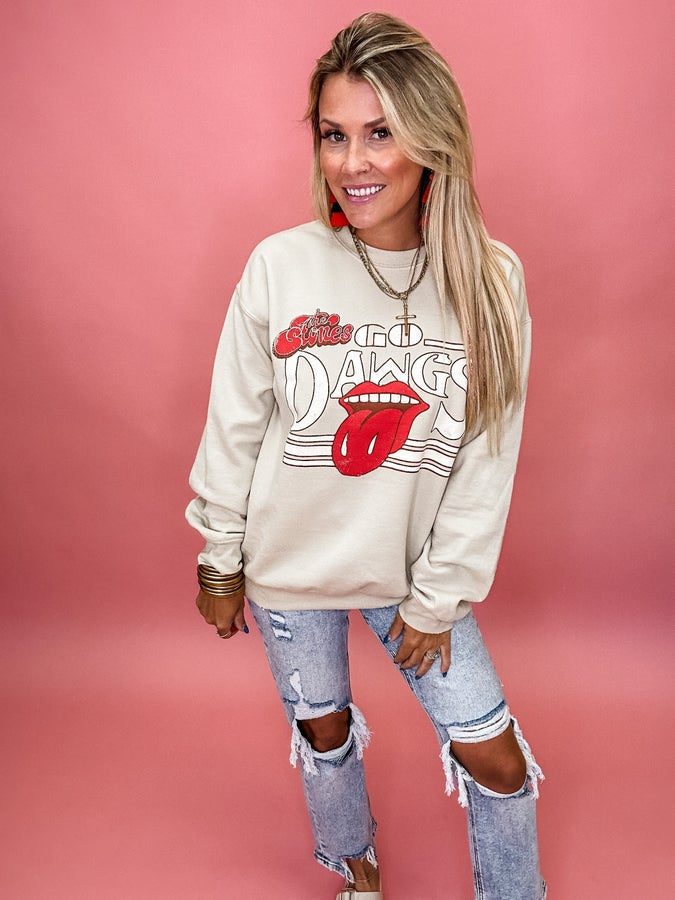 Rolling Stones Go UGA Dawgs Sweatshirt