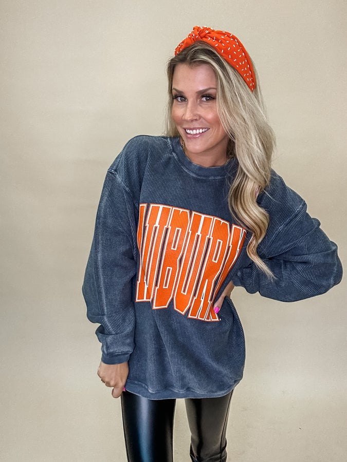 Auburn Corded Sweatshirt