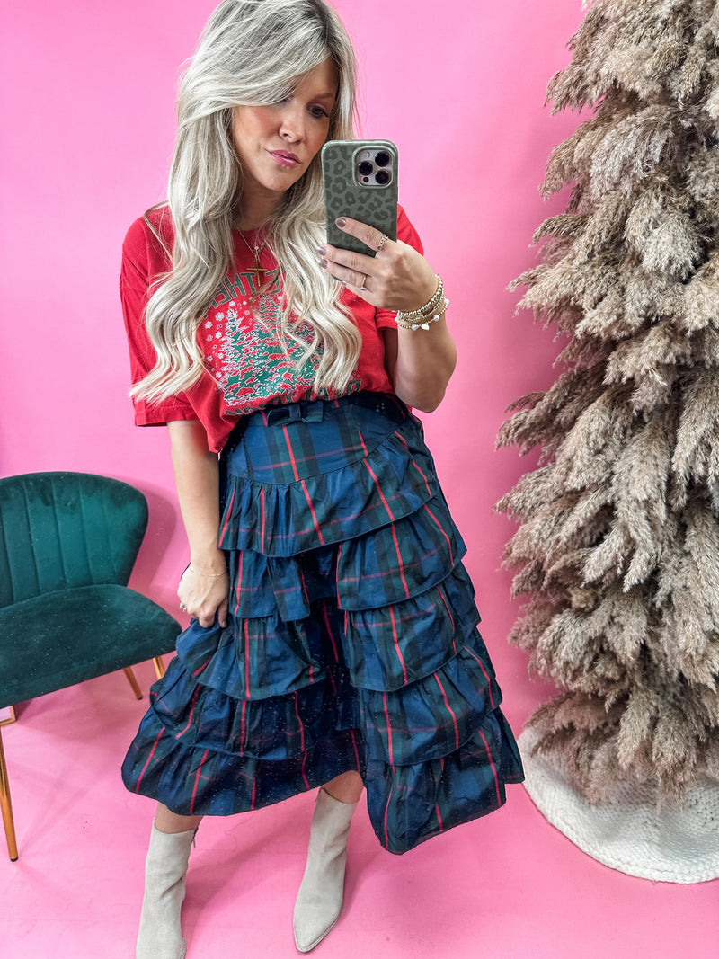 Feeling Festive Midi Skirt