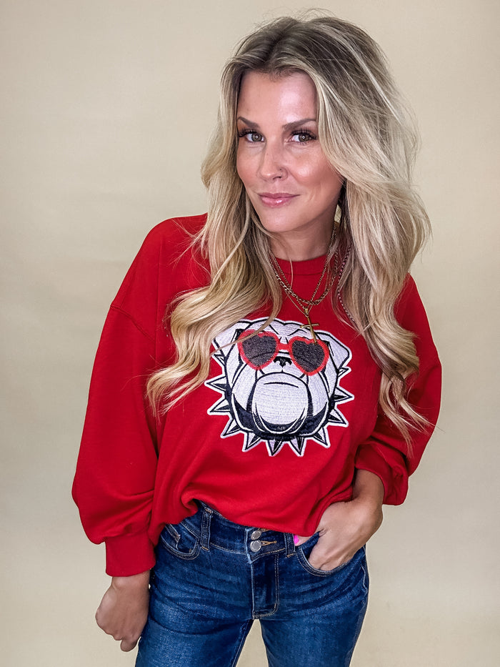 Red Bulldog Sweatshirt