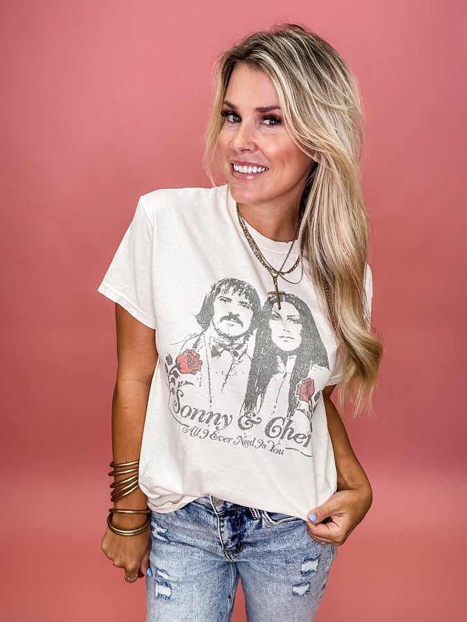 Sonny & Cher All I Need Tee