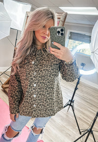 Made For Me Leopard Twill Jacket