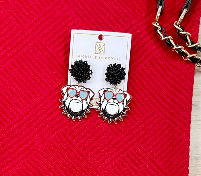 Bulldog Earrings