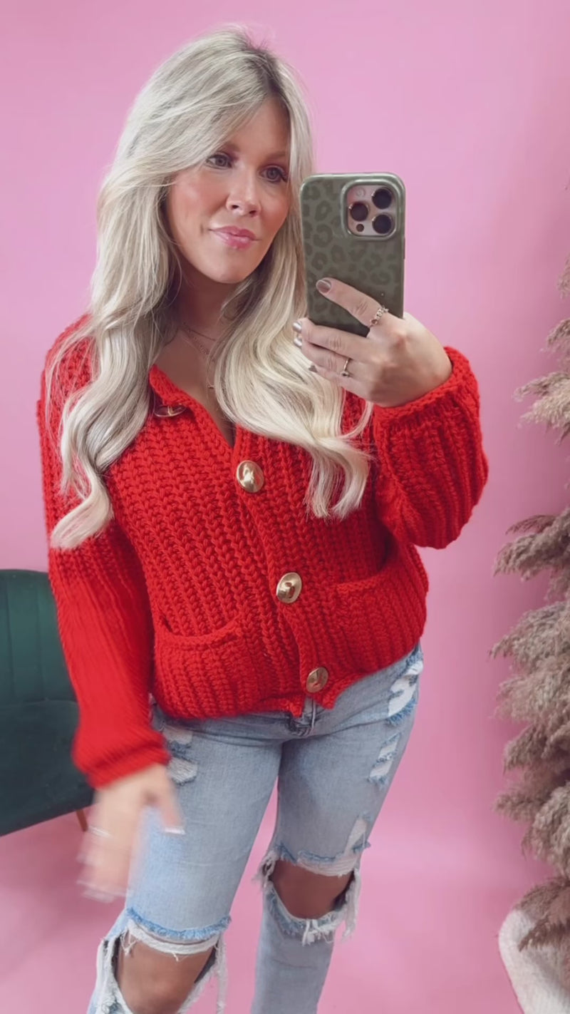 Santa Baby Knit Cardigan