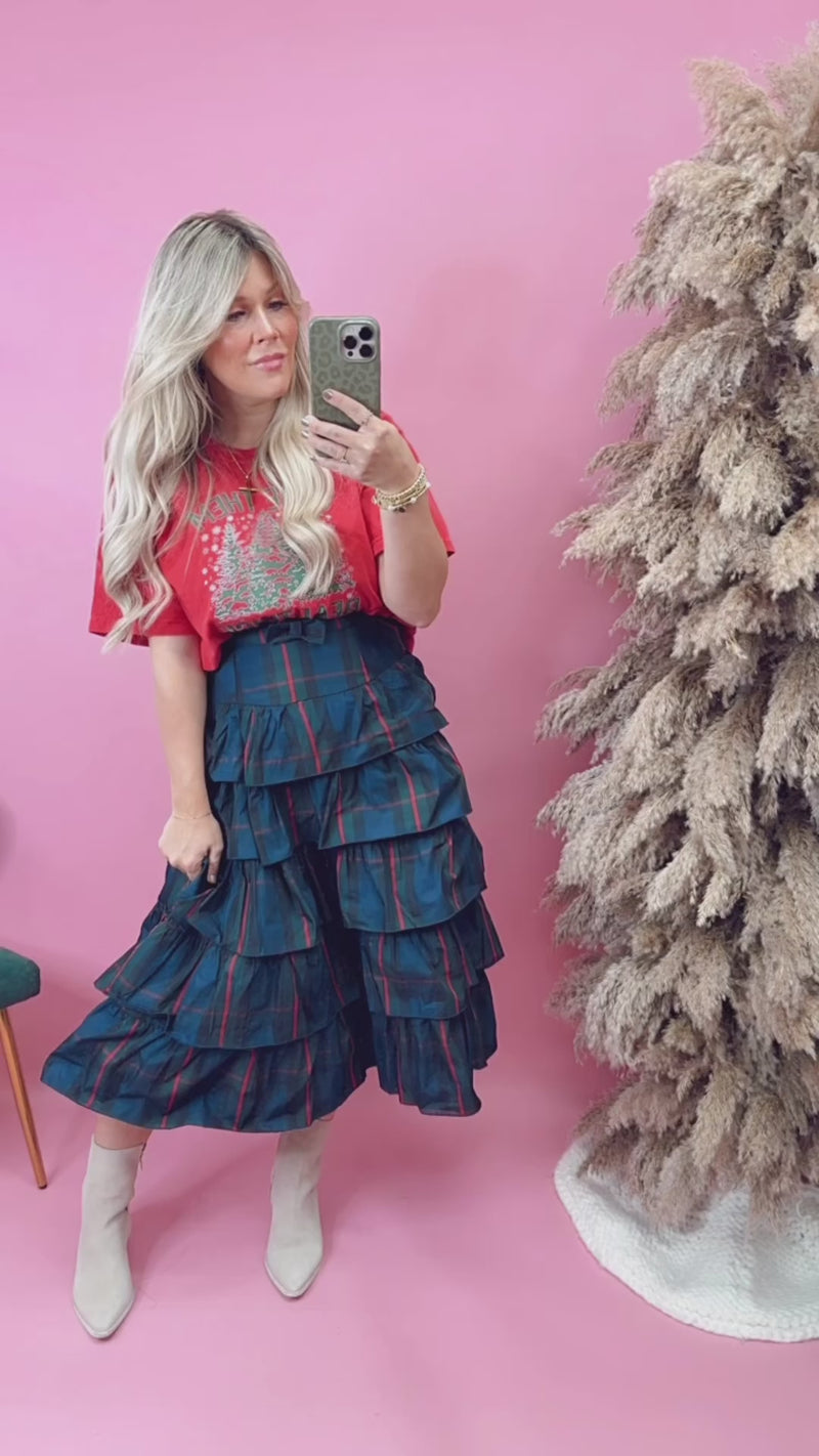 Feeling Festive Midi Skirt